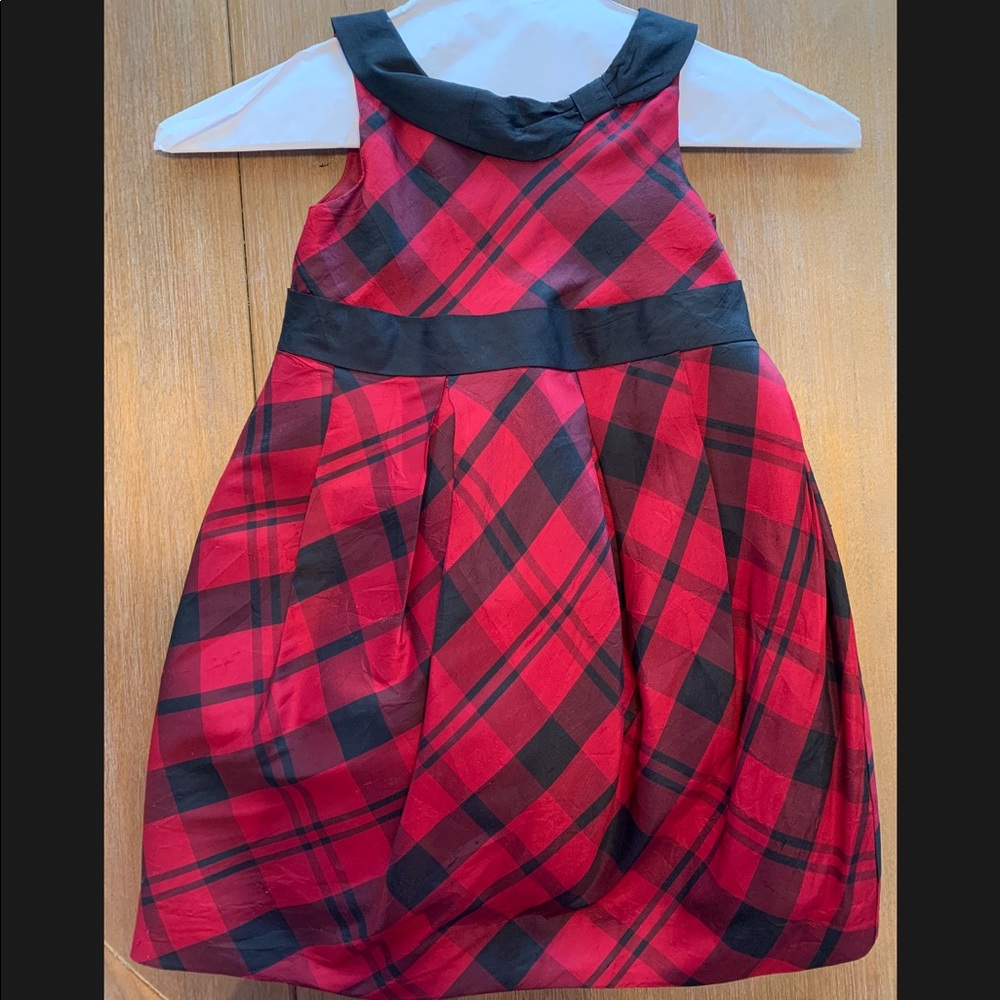 *SILK* Janie and Jack plaid dress * Dry Cleaned!!